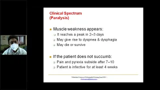 A Class On POLIOMYELITIS By Dr Aditya,Dept Of Orthopaedics