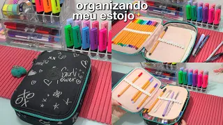 organizando meu estojo 100 pens da kipling 2023  (volta às aulas) ✨