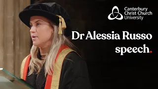 Alessia Russo Honorary Doctorate Award Presentation and Speech - Canterbury Christ Church University