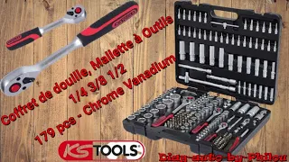 Coffret de douille 179 pcs KS Tools ( la présentation )