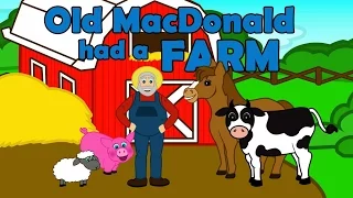 Old MacDonald had a Farm - Animated Nursery Rhymes - Animal Sounds - Kids Songs Toddlers Preschool