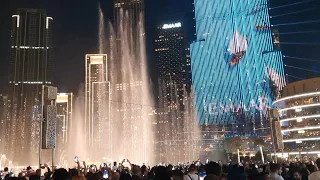 0115 🇦🇪 An extra long fountain show at Burj Khalifa ♫