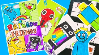 How to make Your Own Roblox Adventure with Rainbow Friends Game Book DIY Tutorial