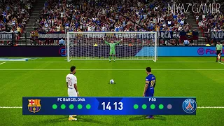 PES 2021 | Barcelona vs PSG | Penalty Shootout | UEFA Champions League Gameplay - Messi vs Neymar Jr