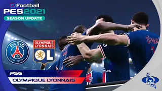 PES 2021 Gameplay | PSG vs. Olympique Lyonnais