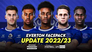 EVERTON FACEPACK 2022/23 | SIDER AND CPK | EFOOTBALL PES 2021 & SP FOOTBALL LIFE 2023