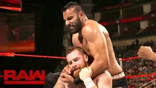 Sami Zayn vs. Jinder Mahal: Raw, Aug. 29, 2016