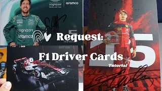 How to Request F1 Driver Cards