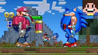 Mario Vs Sonic - Death Egg Robot Battle