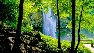 Waterfalls from Above 10 Hours (No Sound) — 4K Nature Screensaver