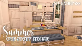 Roblox Bloxburg - No Gamepass Summer One-Story House - Minami Oroi