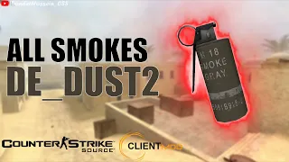 CS:S Clientmod | All Smokes Guide De_Dust2 | Smoke Tutorial