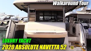 2020 Absolute Navetta 52 Yacht - Walkaround Tour - 2020 Miami Yacht Show