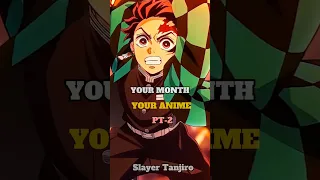 Your Month Your Anime Character | Pt-2