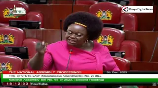 Drama in Parliament as MP Millie Odhiambo lectures MP Ichungwa like a nursery school kid!!