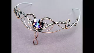 Wire Wrapping Tutorial - Fairy Elven Headdress for my costume