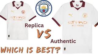 Manchester City 2023/24 Away Shirt Comparison Review Replica Vs Authentic Premier League Kit Jersey