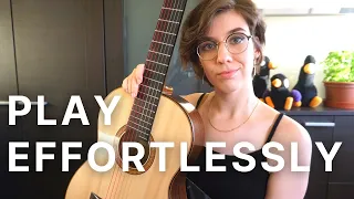 5 CRUCIAL TIPS TO PLAY EFFORTLESSLY - reduce tension and pain while playing the classical guitar