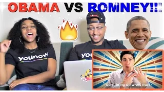 Epic Rap Battles Of History "Barack Obama vs Mitt Romney" Reaction!!