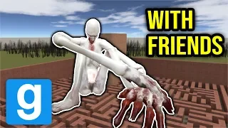 RUNNING FROM SCP-096 WITH FRIENDS!! (gmod scp)