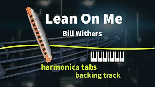 Lean On Me - piano and harmonica / tabs & backing tracks