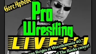 "GoreAphobe & Juno2000's" PRO WRESTLING LIVE (Ep.3) The Rock!  Mcmahon! Gunther! CM Punk!