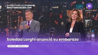 Pasó en vivo: Soledad Larghi anunció su embarazo - Minuto Neuquén Show