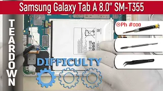 Samsung Galaxy Tab A 8.0'' SM-T355 📱 Teardown Take apart Tutorial