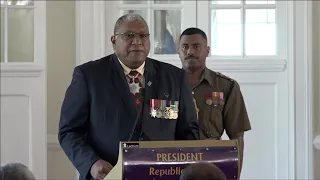 Fijian President officiates at the launch of the Poppy Appeal