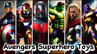 Mainan Anak-anak Laki-laki Captain America, Ant Man, Iron Man, Hulk, Thor, Thanos | Mainan Anak