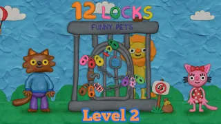 12 Locks Funny Pets Level 2: Opening the Lion's Cage