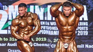 Narendar Yadav Posing & Comparison at IBBF Mr India 2019