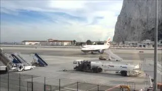 Gibraltar Airport- British Airways Landing