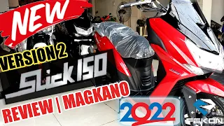 ANG BAGONG FKM SLICK 150 2022 VERSION REVIEW NEW MAXI SCOOTER LOOKS NG FEKON