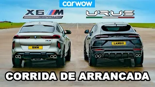 Lamborghini Urus vs BMW X6M - CORRIDA DE ARRANCADA