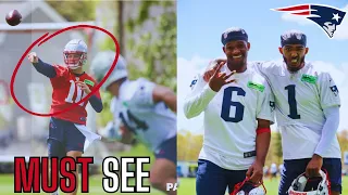 Drake Maye Looks ELITE At New England Patriots Minicamp.. FIRST LOOK (Rookie Minicamp Highlights)