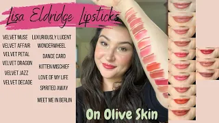 Lisa Eldridge Lip and arm swatches, velvet lipsticks, luxuriously lucent lipsticks and lip liners