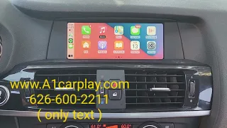 2013 BMW X3 retrofit upgrade apple carplay and backup camera.