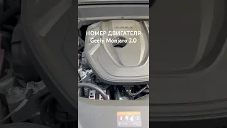 Номер двигателя Geely Monjaro 2.0