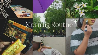 Morning Routine🔆 (weekend edition) | Rainy day🌧 | Indian aesthetic vlog🌱