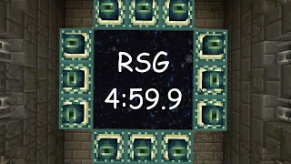 [WR] Start With 12 Eyes RSG Speedrun in Less Than 5 Minutes (Minecraft Bedrock)