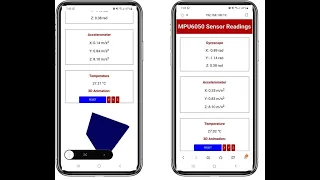 (Demo) ESP32 MPU6050 Web Server Accelerometer and Gyroscope Dashboard with 3-D animation