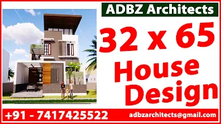 PROJECT 505 32 X 65 HOUSE DESIGN | 2BHK SET | HAMI Institute | ADBZ Architects