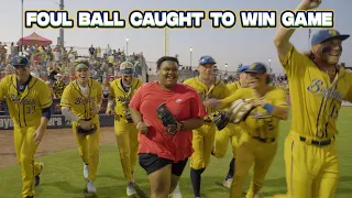 Fan Catches Foul Ball to Win Game | Savannah Bananas