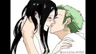 Zoro x Robin (ZoRobin) Doujinshi greek "Το Φιλί!!"