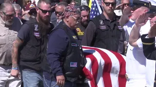 Funeral for unclaimed veteran draws hundreds