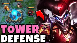 WHEN PINK WARD PLAYS TOWER DEFENSE WITH SHACO BOXES!! - League of Legends