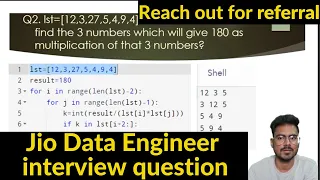 jio interview questions and answers | Data Engineering