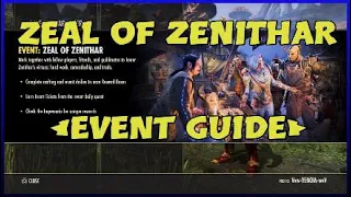 ESO: ZEAL OF ZENITHAR EVENT GUIDE