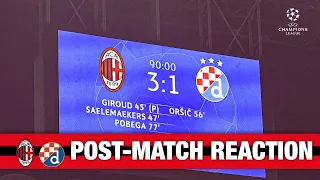 AC Milan v GNK Dinamo | Post-match reactions | Champions League